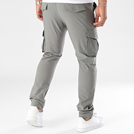 John H - Pantalones Cargo Grises