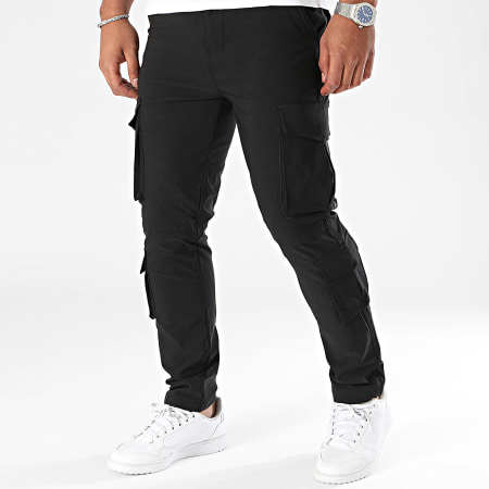 John H - Pantalones cargo negros