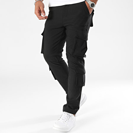 John H - Pantalones cargo negros