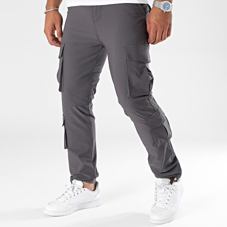 John H - Pantalon Cargo Gris Anthracite