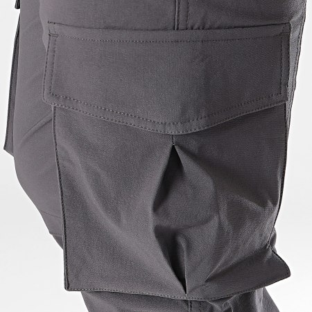 John H - Pantalones Cargo Gris Carbón