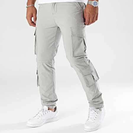 John H - Pantalones Cargo Grises