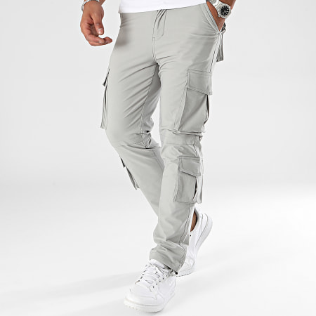 John H - Pantalones Cargo Grises