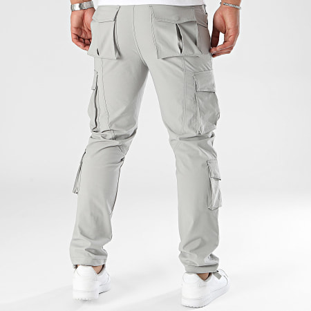 John H - Pantalones Cargo Grises