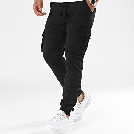 John H - Pantalones cargo negros