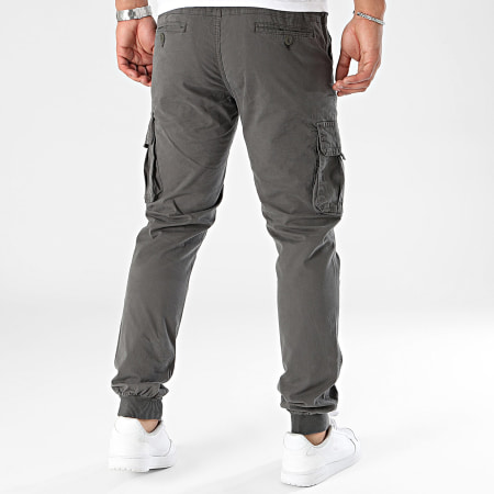 John H - Pantalon Cargo Gris Anthracite