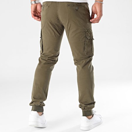 John H - Pantalones cargo verde caqui