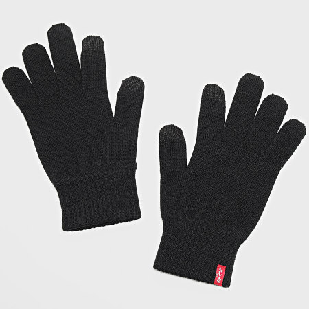 Levi's - Guantes con bandera alargada 222283 Negro