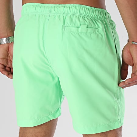 Comportement - Zwemshort Est. Parijs Fluogroen Zwart