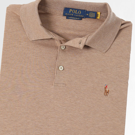 Polo Ralph Lauren - Polo Slim Classics a manica corta personalizzata Heather Brown