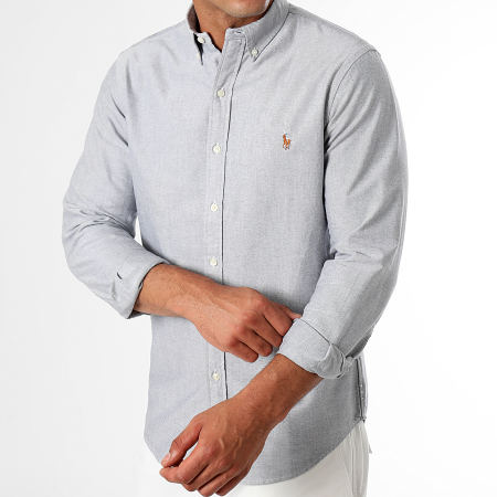 Polo Ralph Lauren - Slim Fit Classics Long Sleeve Shirt Heather Grey