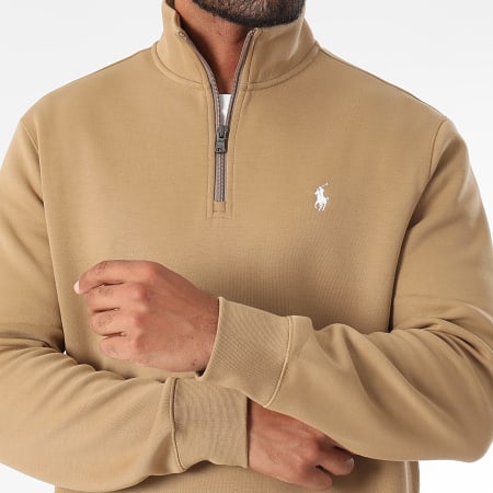 Polo Ralph Lauren - Originele Player Beige Zip Sweat Top