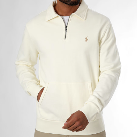 Polo Ralph Lauren - Originele Player Beige Zip Sweat Top