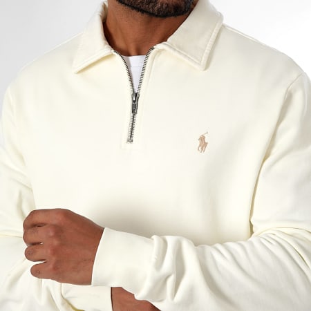 Polo Ralph Lauren - Originele Player Beige Zip Sweat Top