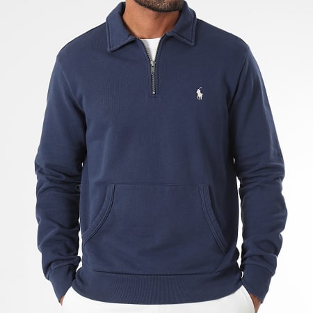 Polo Ralph Lauren - Originele Player Sweatshirt met rits marineblauw