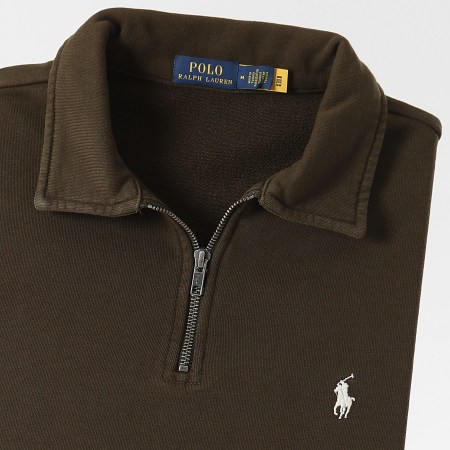 Polo Ralph Lauren - Felpa Original Player con cerniera verde cachi scuro