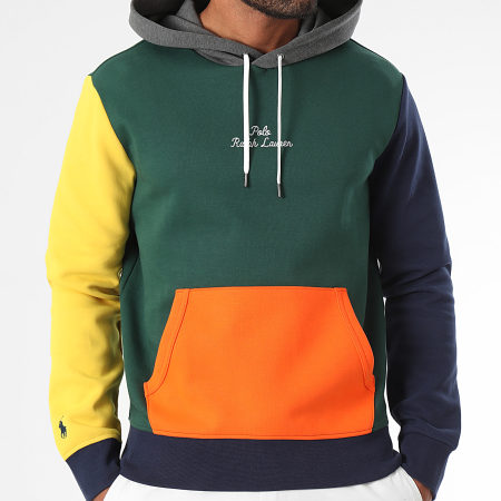 Polo Ralph Lauren - Sudadera Logo Bordado Verde Oscuro Multi