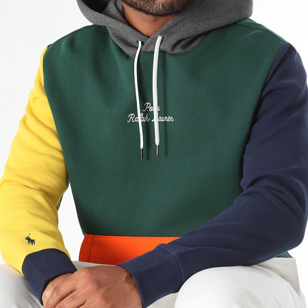 Polo Ralph Lauren - Sudadera Logo Bordado Verde Oscuro Multi