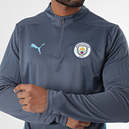 Puma - Manchester City Training 1/4 Zip Top 777529 Navy Sweatshirt met ritssluiting