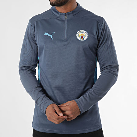 Puma - Manchester City Training 1/4 Zip Top 777529 Navy Sweatshirt met ritssluiting