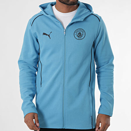 Puma - Manchester City Casuals Chaqueta con cremallera 777565 Azul claro