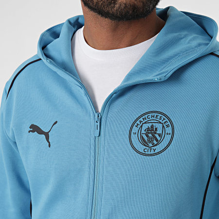 Puma - Manchester City Casuals Chaqueta con cremallera 777565 Azul claro