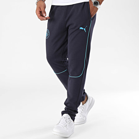 Puma - MCFC Casuals 777566 Pantalones jogging azul marino