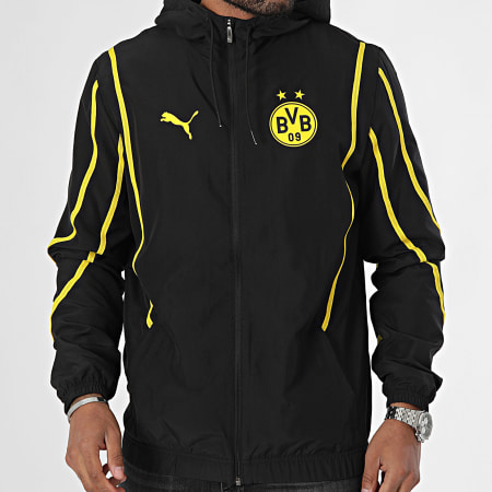 Giacca a vento Borussia Dortmund 09 Prematch 777601 Nero Giallo