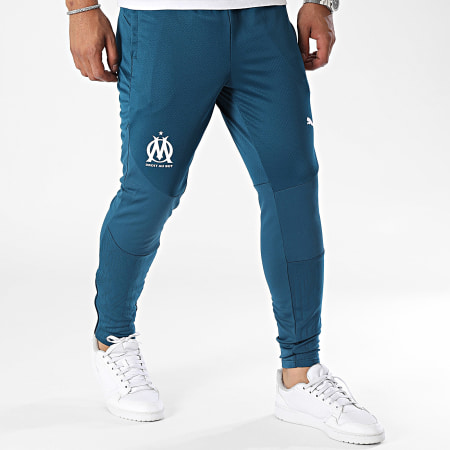 Puma - OM Training 778226 Pantaloni da jogging blu anatra