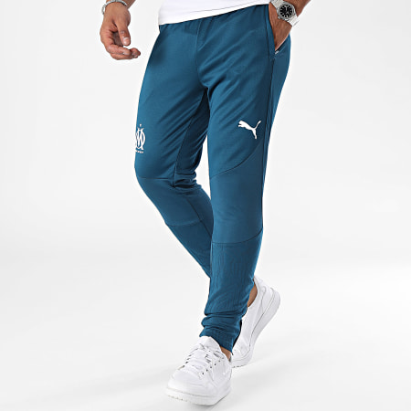 Puma - OM Training 778226 Pantaloni da jogging blu anatra