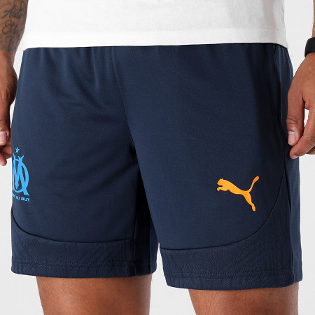 Puma - Pantalón corto de entrenamiento OM 778246 Azul marino