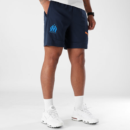 Puma - Pantalón corto de entrenamiento OM 778246 Azul marino