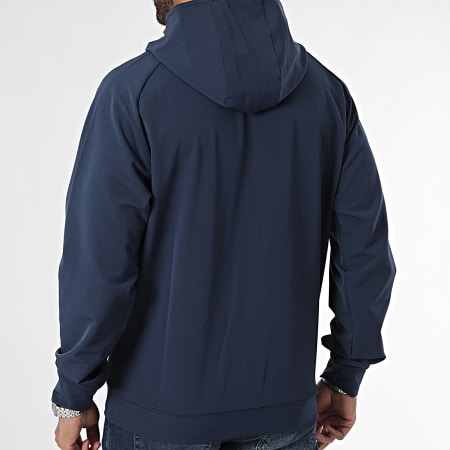 Puma - Sweat Zippé Capuche OM Pumatech 778799 Bleu Marine Orange