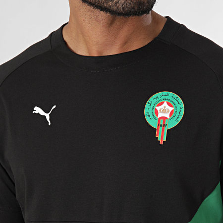 Puma - Maglia da calcio Marocco FRMF Pocket 778804 Nero Verde