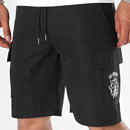 Sale Môme Paris - Big Wheel Edition Cargo Shorts Negro Blanco