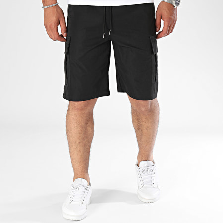 Sale Môme Paris - Big Wheel Edition Cargo Shorts Negro Blanco