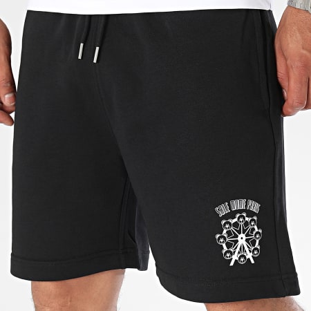 Sale Môme Paris - Short Jogging Big Wheel Edition Noir Blanc