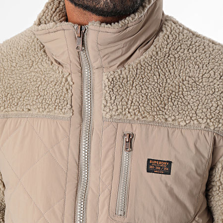 Superdry - Sherpa Workwear Hybride Ritssluiting M5011728A Beige