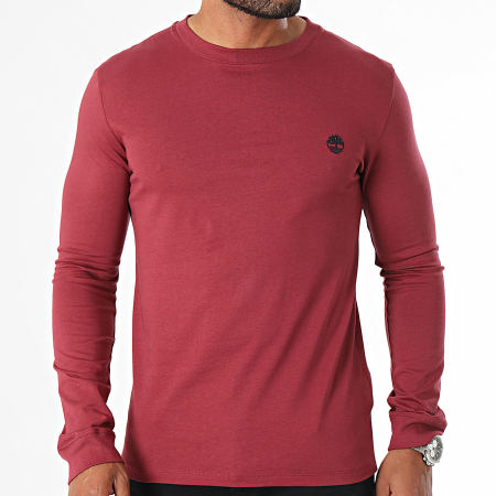 Timberland - Tee Shirt Manches Longues A2BQ3 Bordeaux