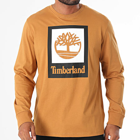 Timberland - A5VBB Camel T-shirt met lange mouwen