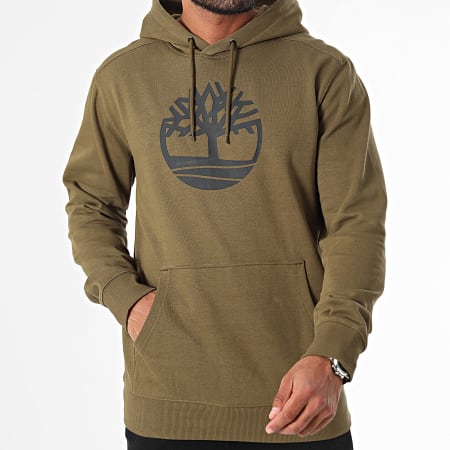 Timberland - Hoodie A2BJH Khaki Groen