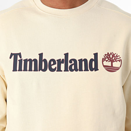 Timberland - Sweatshirt met ronde hals Lineair logo A5UJY Beige