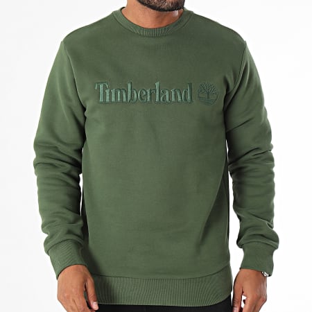 Timberland - Sudadera de cuello redondo A6VG6 Verde oscuro