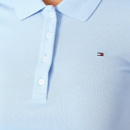 Tommy Hilfiger - 1985 Polo Slim donna a manica corta 3225 Azzurro