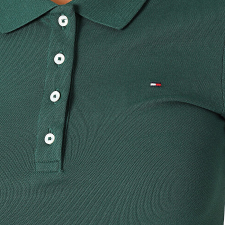 Tommy Hilfiger - 1985 Slim Polo met korte mouwen voor dames 3225 Groen