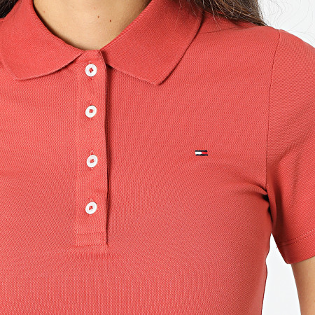 Tommy Hilfiger - 1985 Polo donna Slim manica corta 3225 arancione