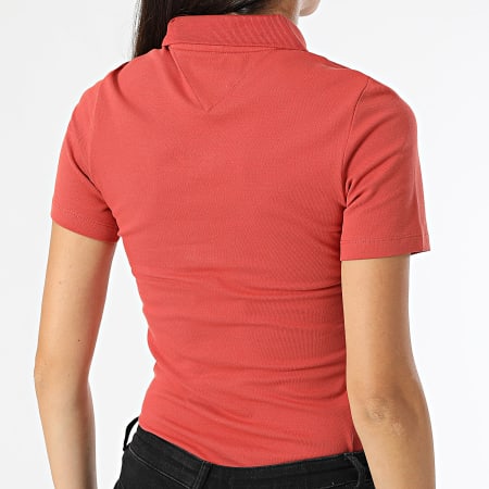 Tommy Hilfiger - Polo Manches Courtes Slim Femme 1985 3225 Orange