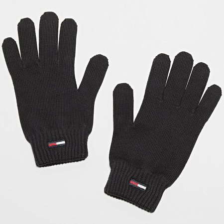 Tommy Jeans - Gants Elongated Flag 6778 Noir