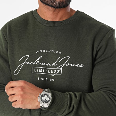 Jack And Jones - Ferris Sudadera cuello redondo Caqui Verde