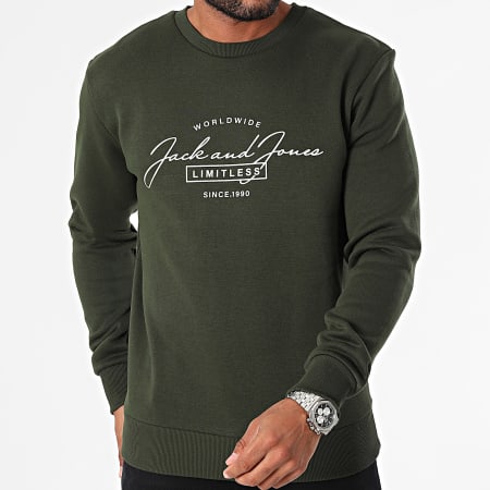 Jack And Jones - Ferris Sudadera cuello redondo Caqui Verde